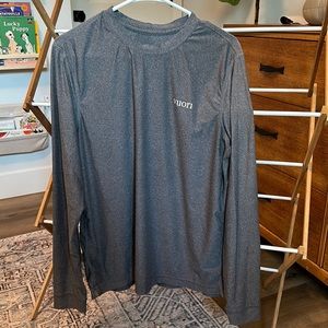 Men’s Vuori Uluwater 1.0 UV Rated Performance Long Sleeve Shirt - Heathe…